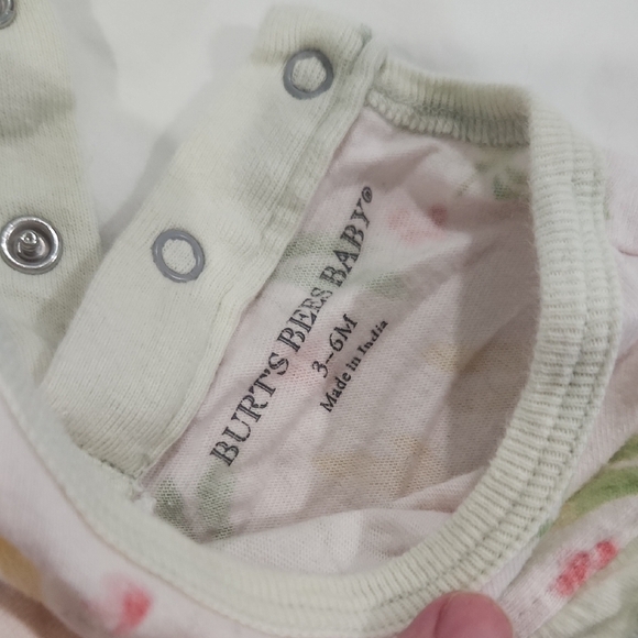 Baby Rompers Set - Floral, Green, Pink - Picture 2 of 4